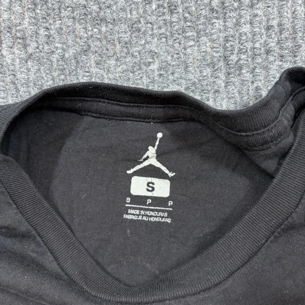 Jordan Air Shirt Mens S Jumpman Graphic Black Red White Short Sleeve Tee